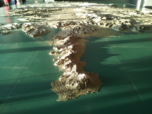 Relief Map of Iceland in Reykjavik City Hall