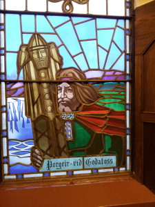 Stained glass in Akureyrarkirkja